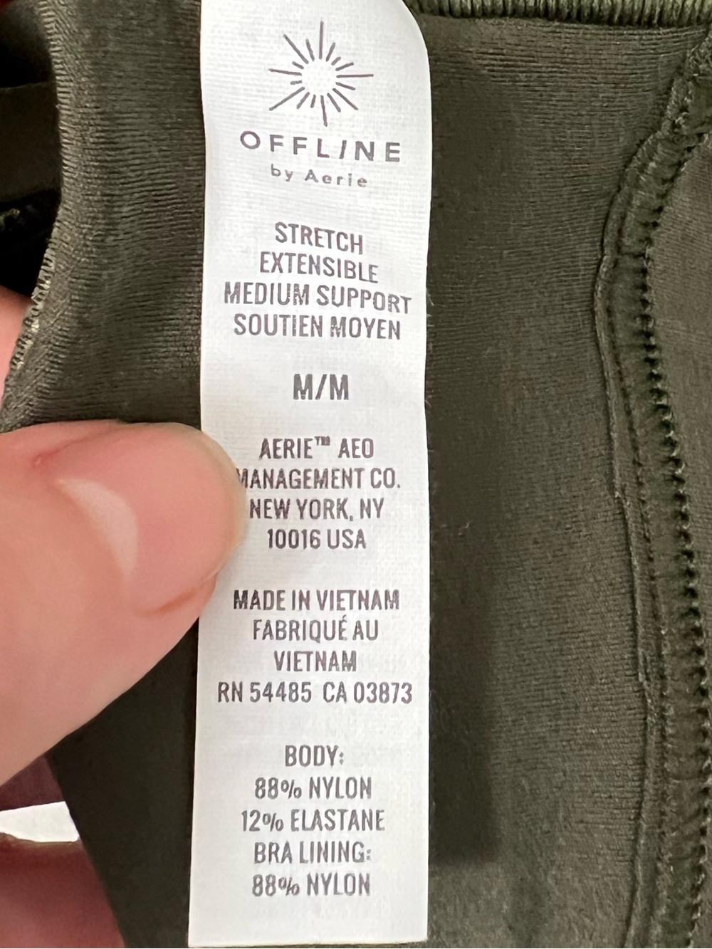 Offline Arie Olive Camo Strappy Sports Bralette - Women Intimates NWOT - Picture 7 of 7